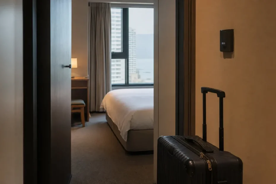 광안리 지역 lodging 방문 전 확인사항을 소개하는 사실적인 참고 이미지