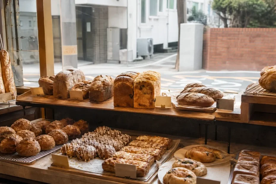 광안리 지역 bakery 방문 전 확인사항을 소개하는 사실적인 참고 이미지