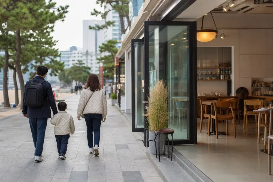 광안리 지역 recommendation 방문 전 확인사항을 소개하는 사실적인 참고 이미지